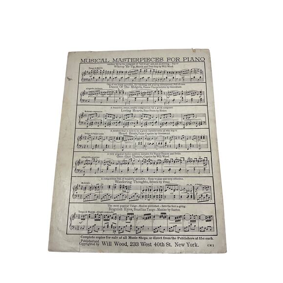 1908 Under The Double Eagle March Two Step Sheet Music A Kimball Piano Patriotic - Picture 5 of 5